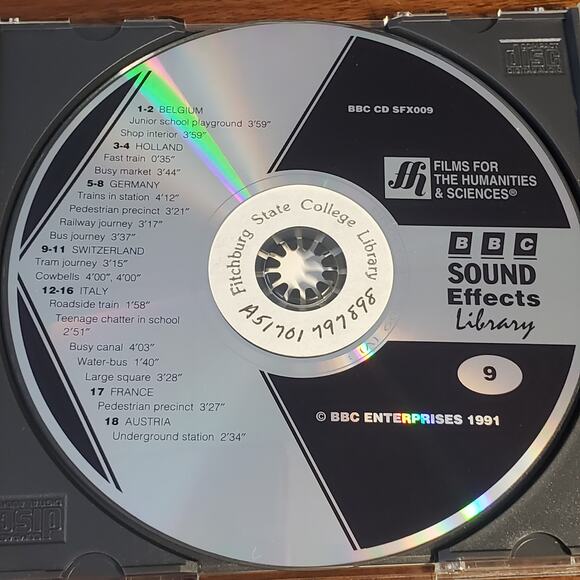 BBC Sound Effects Library International Disc 9  CD 1991 - Picture 3 of 3